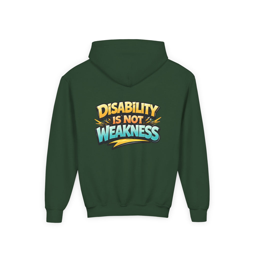 Disability Is Not Weakness Hooded Sweatshirt