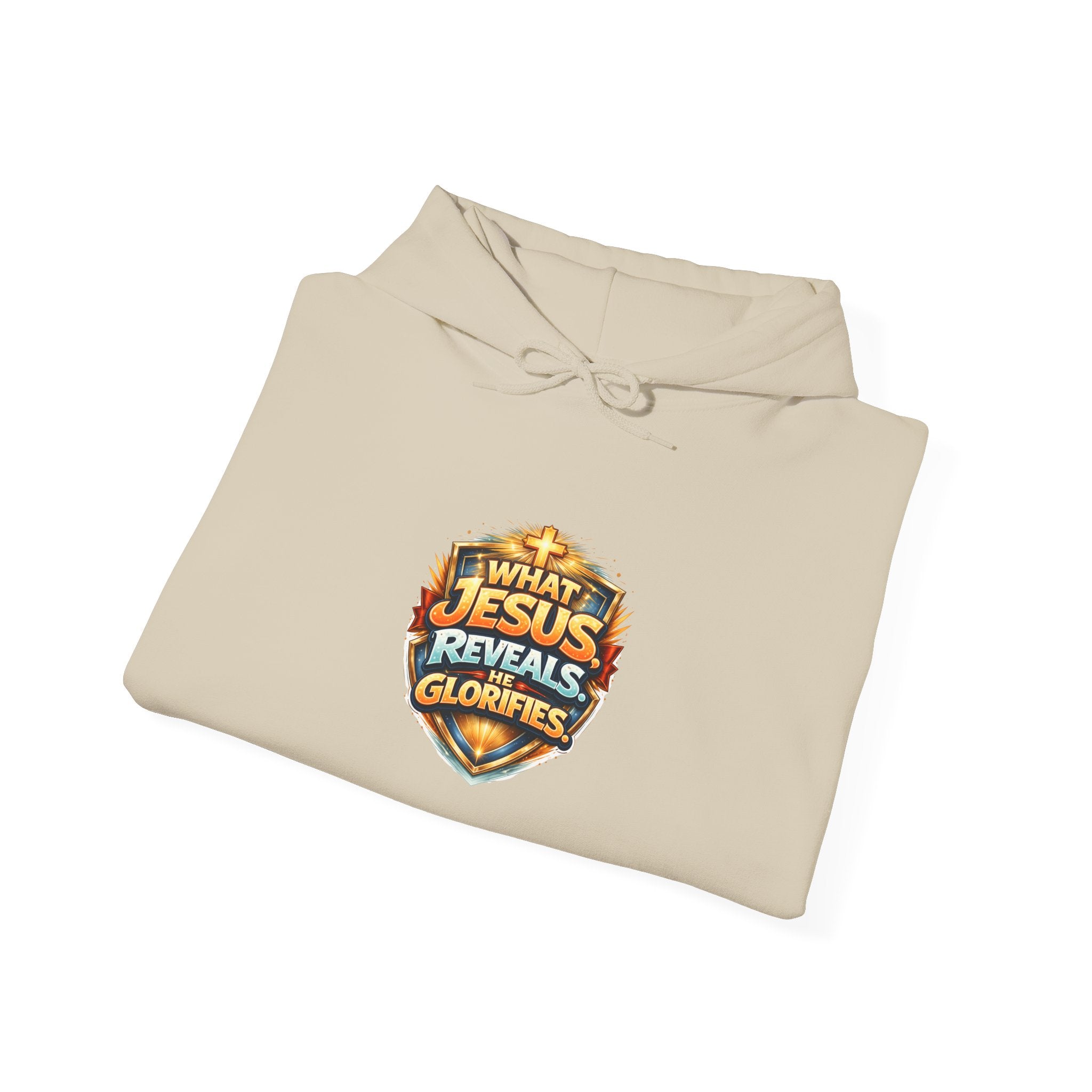 What Jesus Reveals, He Glorifies Unisex Hooded Sweatshirt