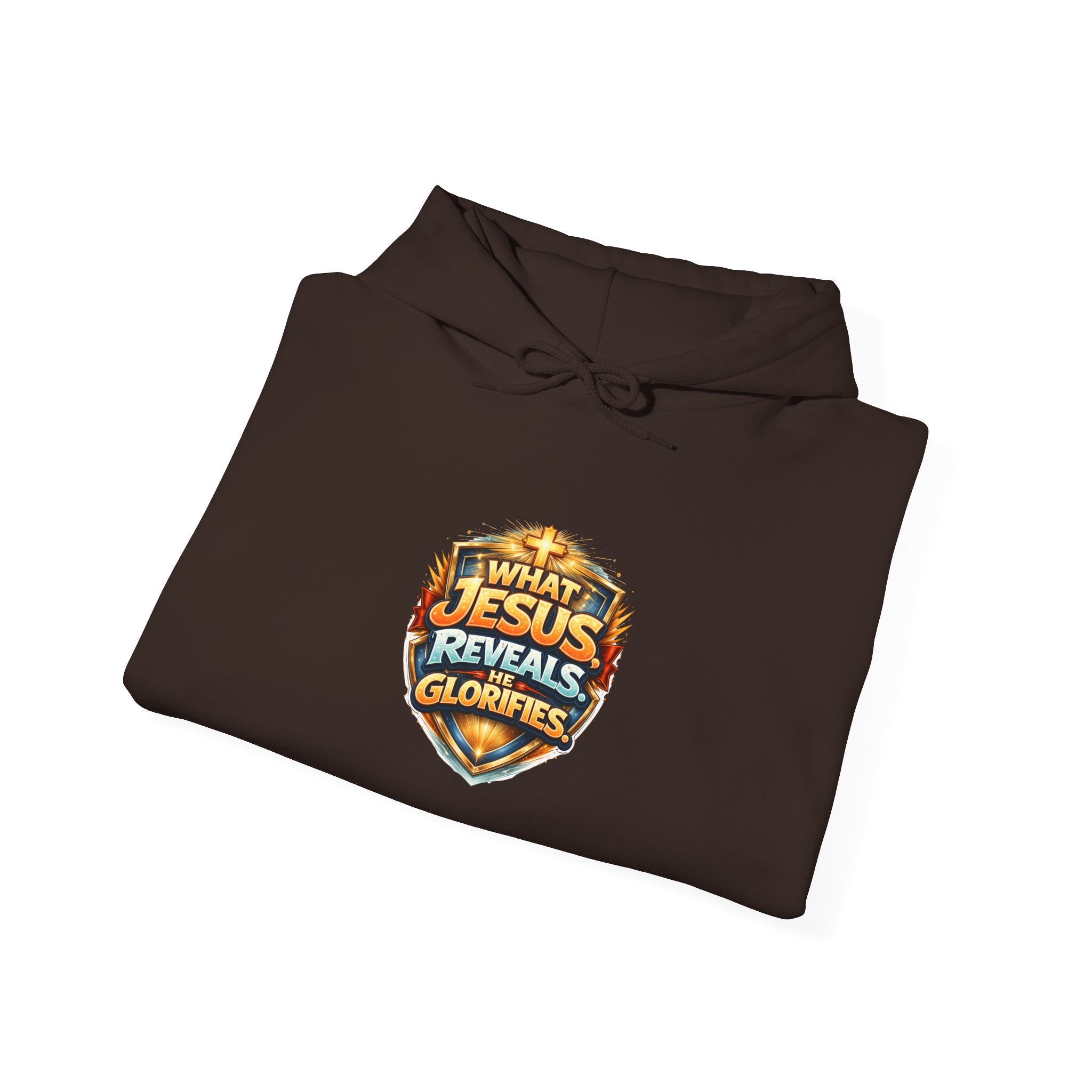 What Jesus Reveals, He Glorifies Unisex Hooded Sweatshirt