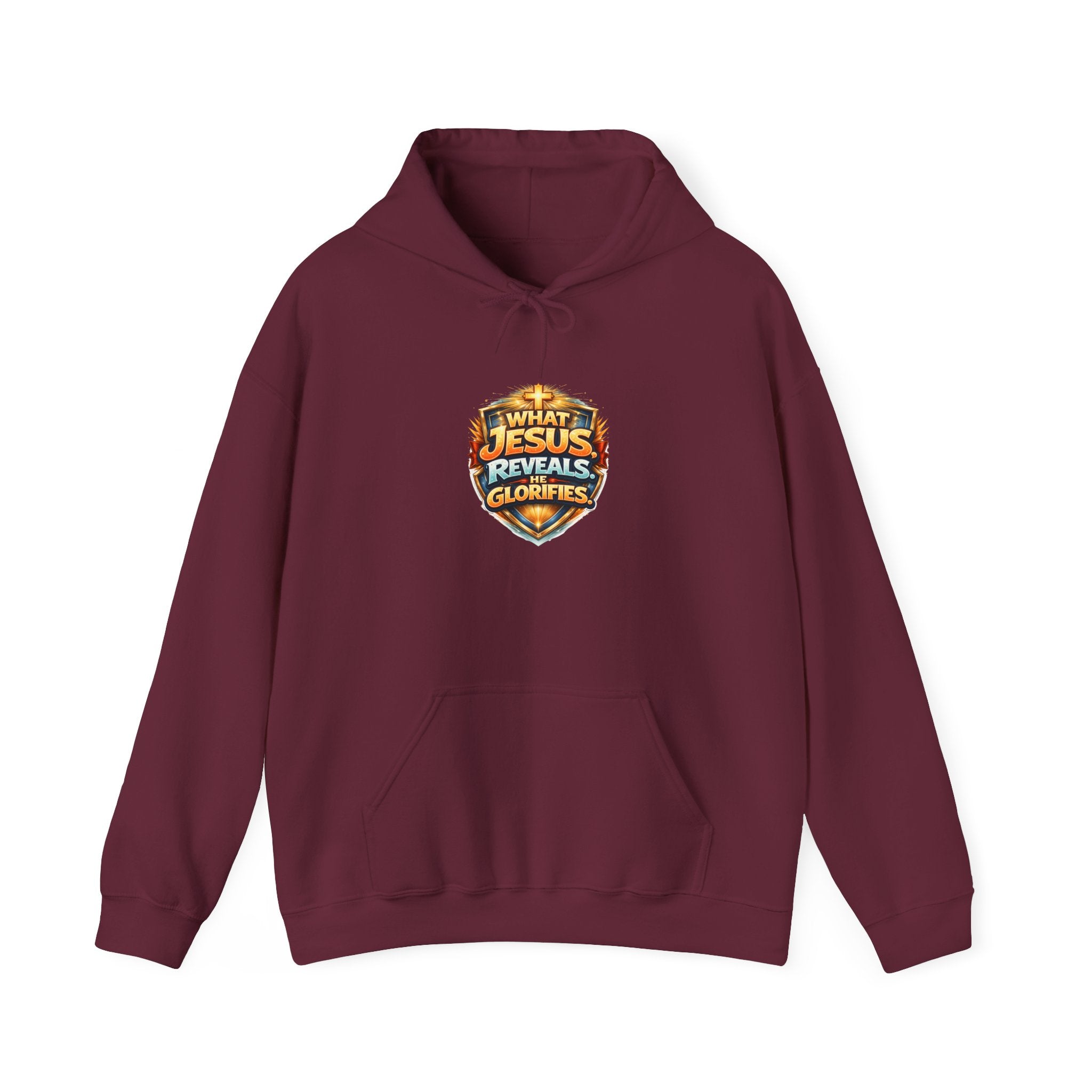 What Jesus Reveals, He Glorifies Unisex Hooded Sweatshirt