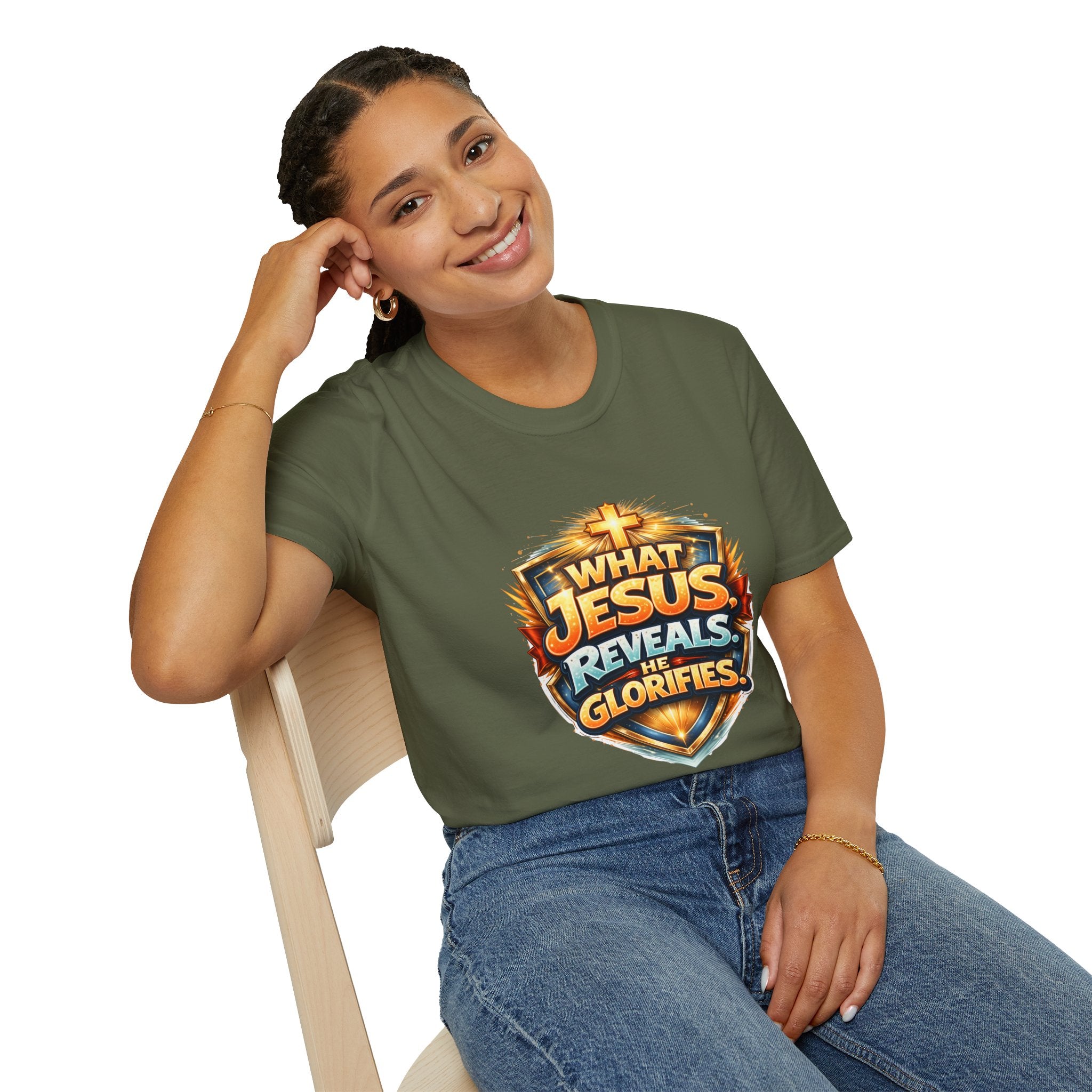 What Jesus Reveals, He Glorifies Unisex T-Shirt